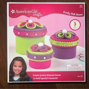 American Girl Funky Felt Box Craft Kit - Pink, Green, Purple